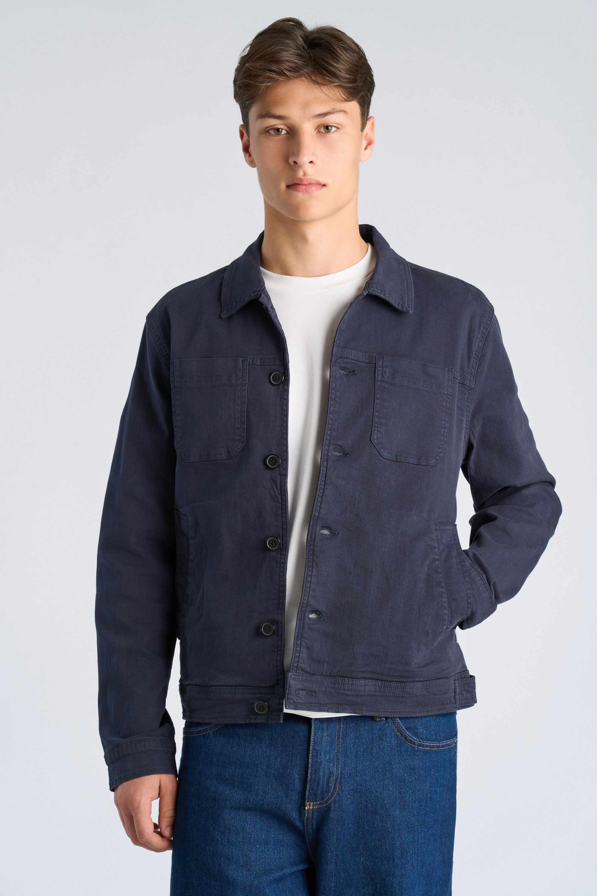 Twill overshirt