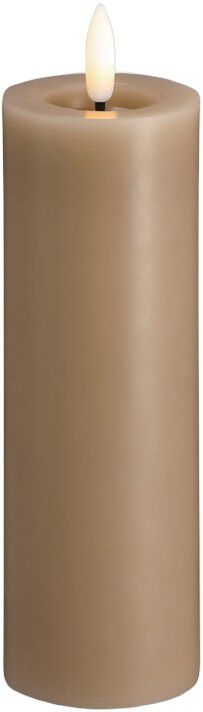 Moods & More - LED Pillar Candles, Silk, Melted, Sand, 49x150 mm