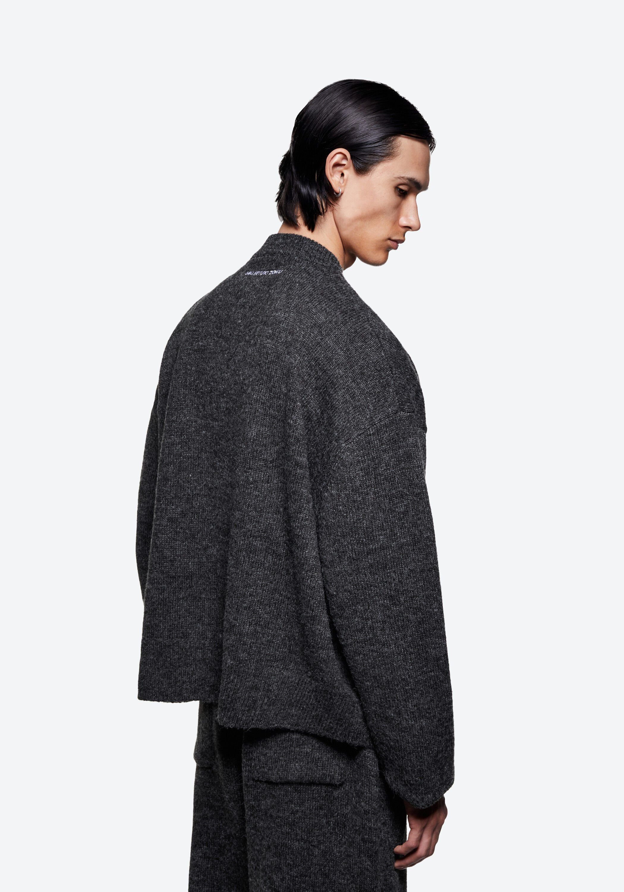 MOHAIR BLEND KNIT CREWNECK