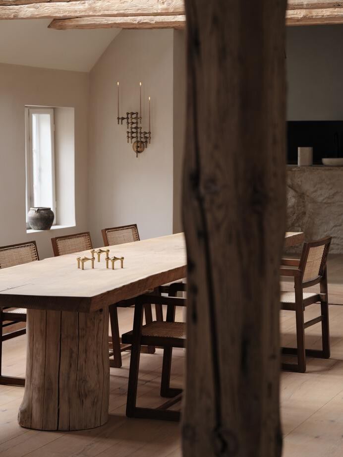 Nagel candle holder - brushed brass