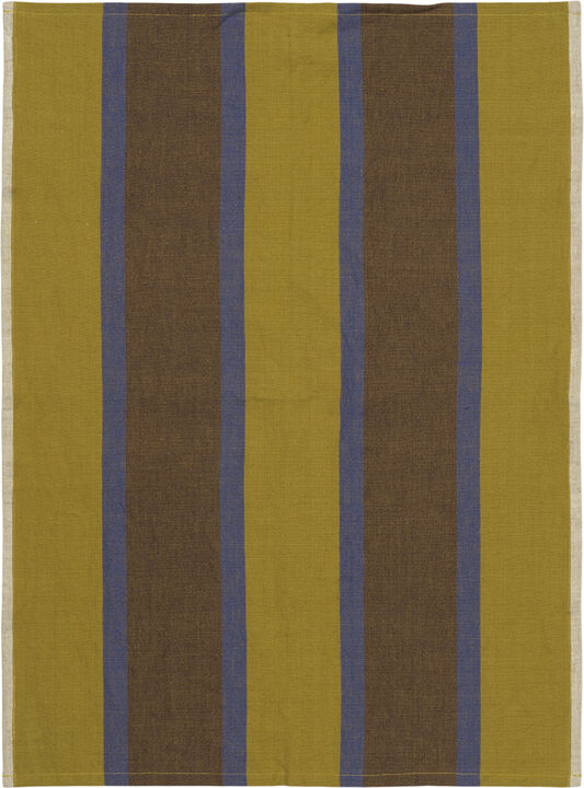 Hale Tea Towel - Lime/Bright Blue/Choco