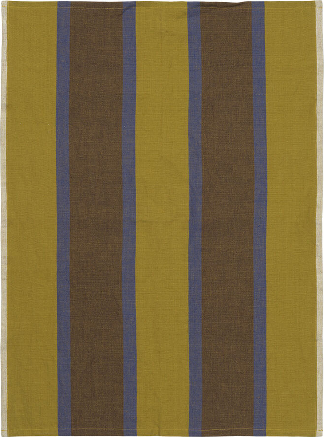 Hale Tea Towel - Lime/Bright Blue/Choco