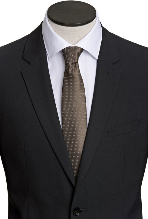 Polyester tie with dots 7 cm