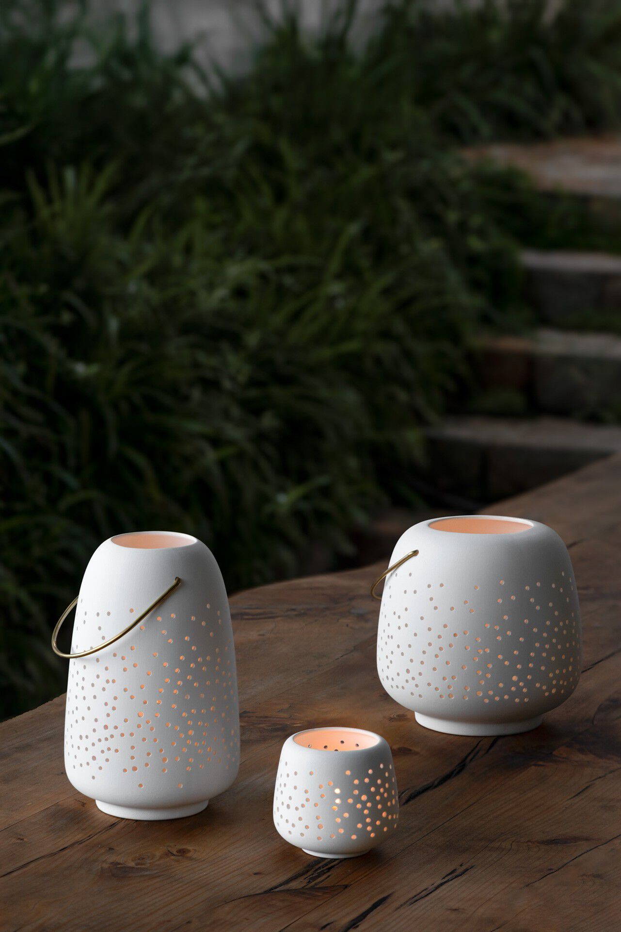 Ceramic lantern, medium, 15,5x24 cm