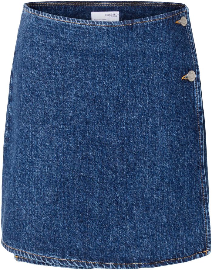 SLFCLAIR MW MID BL SHOR WRAP DENIM