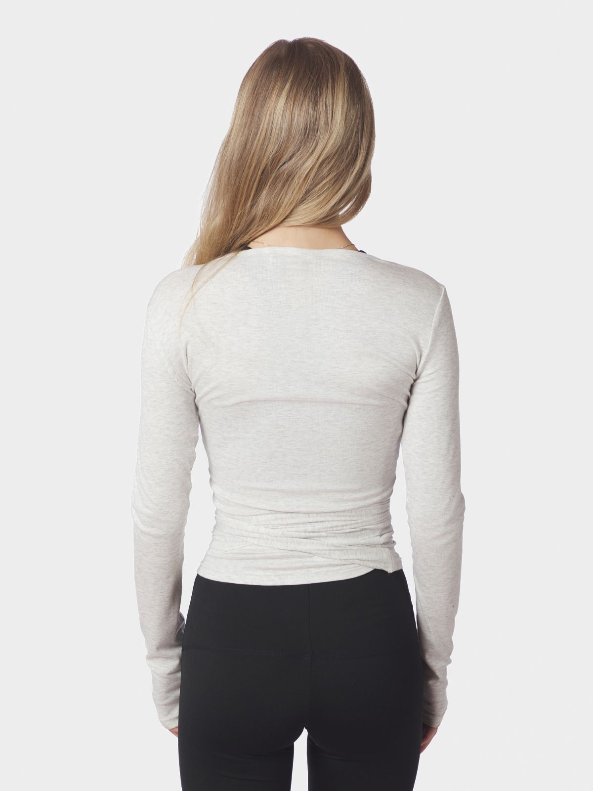 Nia Jersey Wrap Blouse