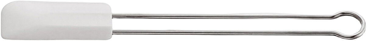 Slikkepott smal 26 cm St&aring;l/Hvit