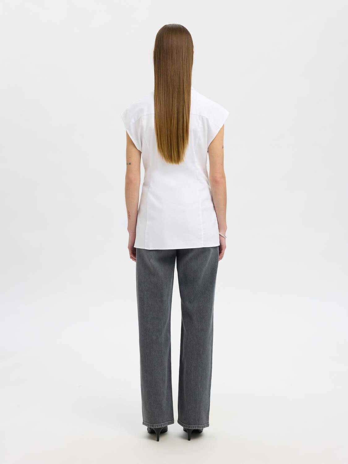 SLFFINA SLIM SS SHIRT B