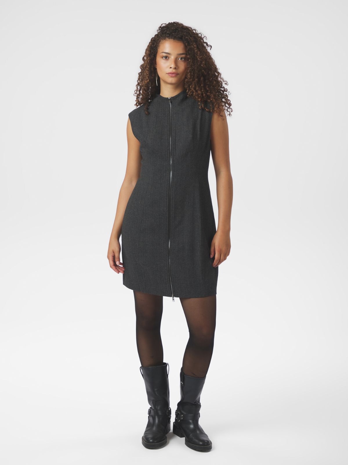 Melville Herringbone Dress