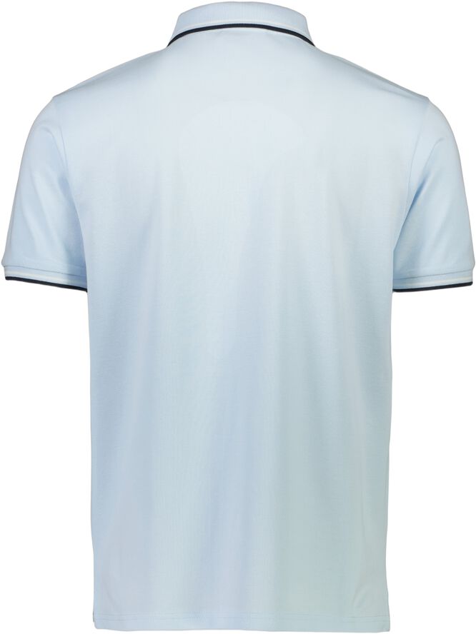 Polo shirt w. contrast piping
