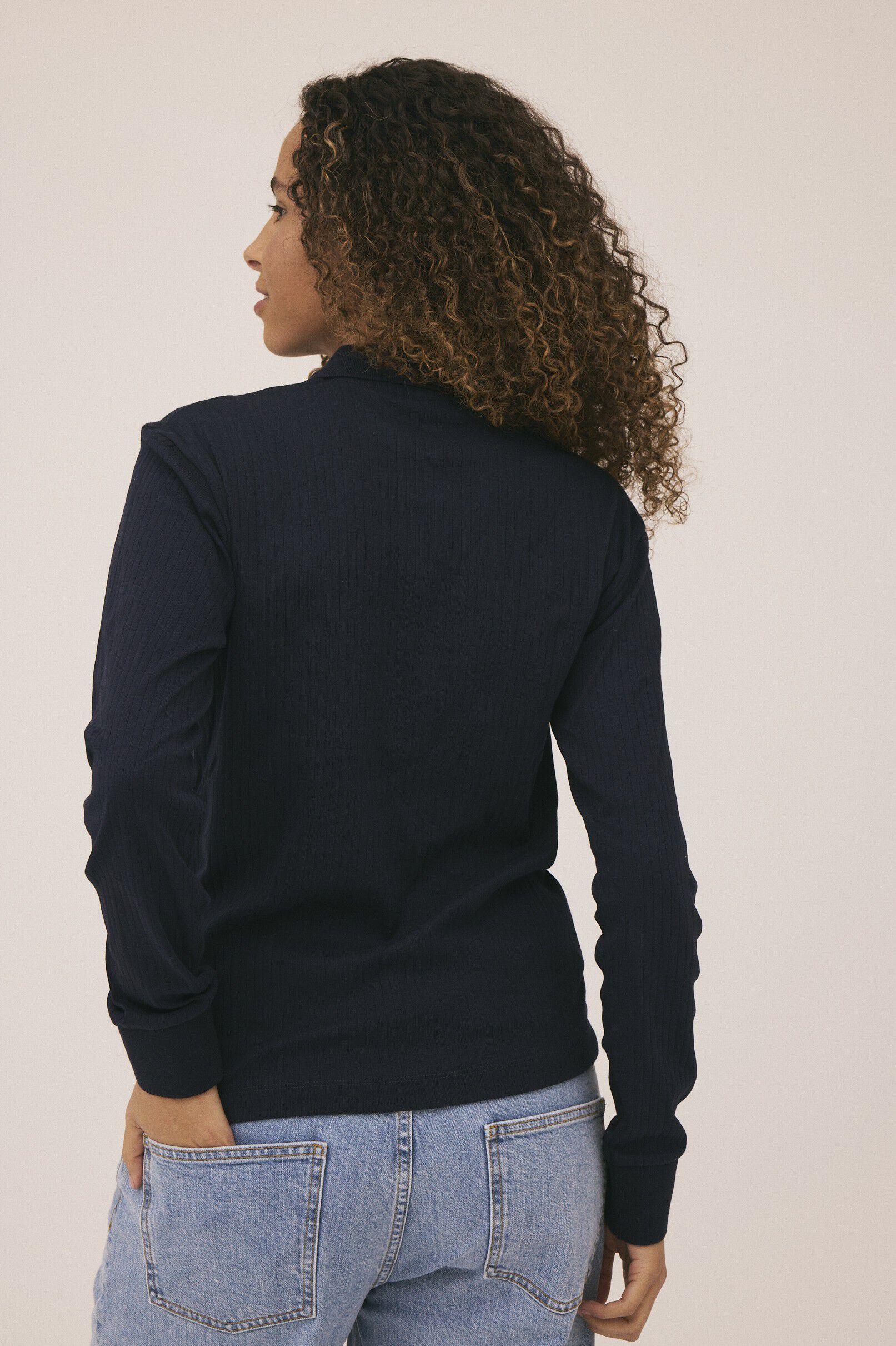 Milla 24 Long sleeve polo top - 100% Organic Cotton GOTS