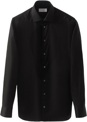 Black Signature Twill Shirt - Slim Fit