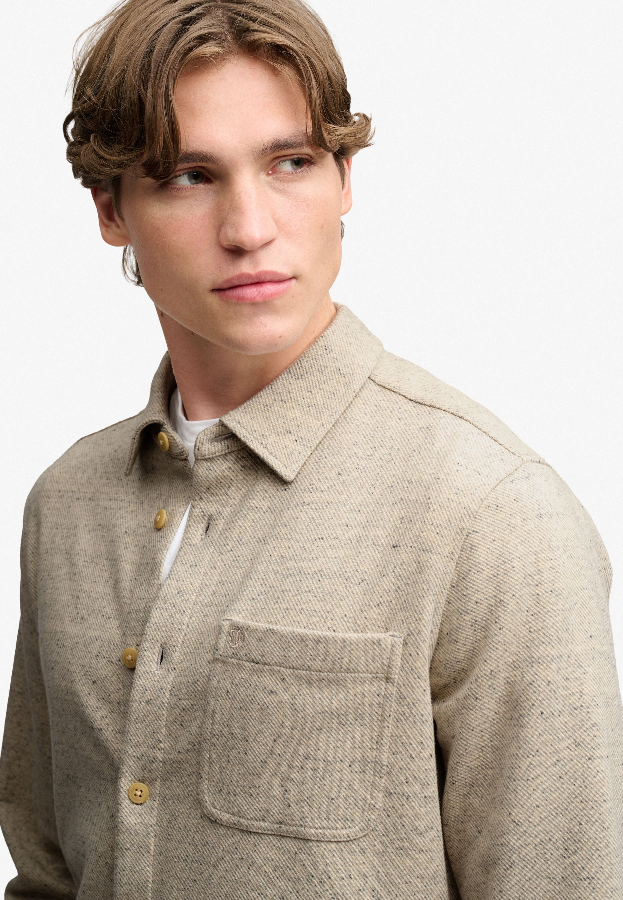 TWILL TWEED JERSEY SHIRT
