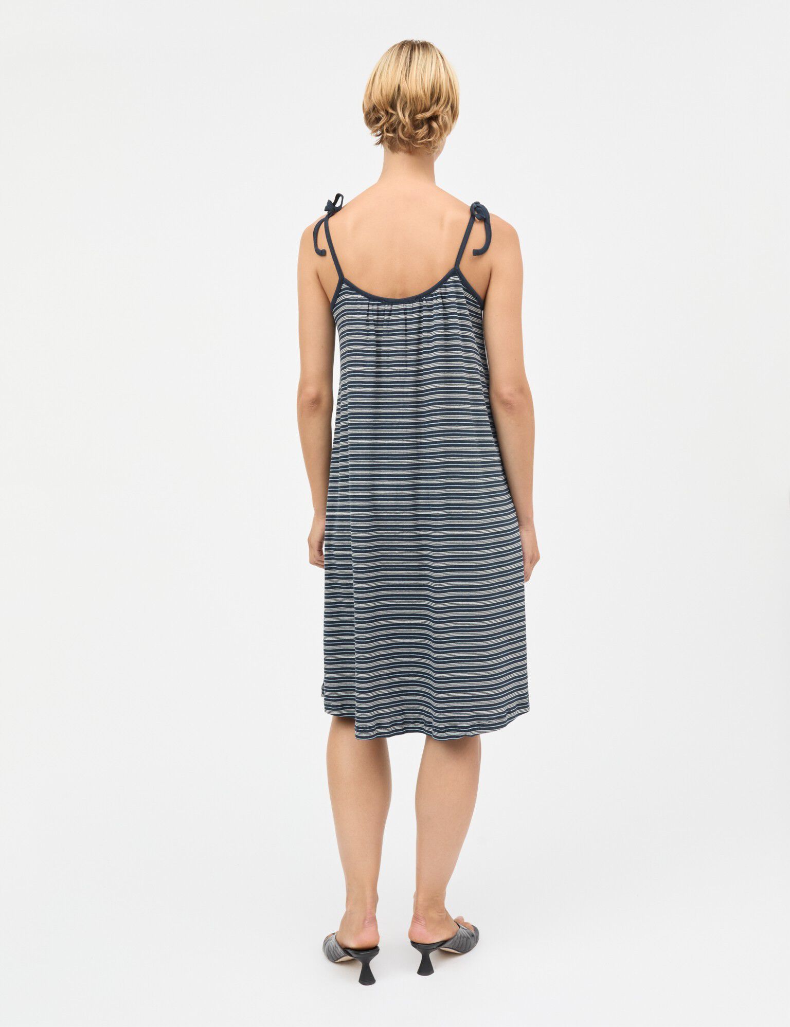 2x2 Cotton Stripe Stine Dress