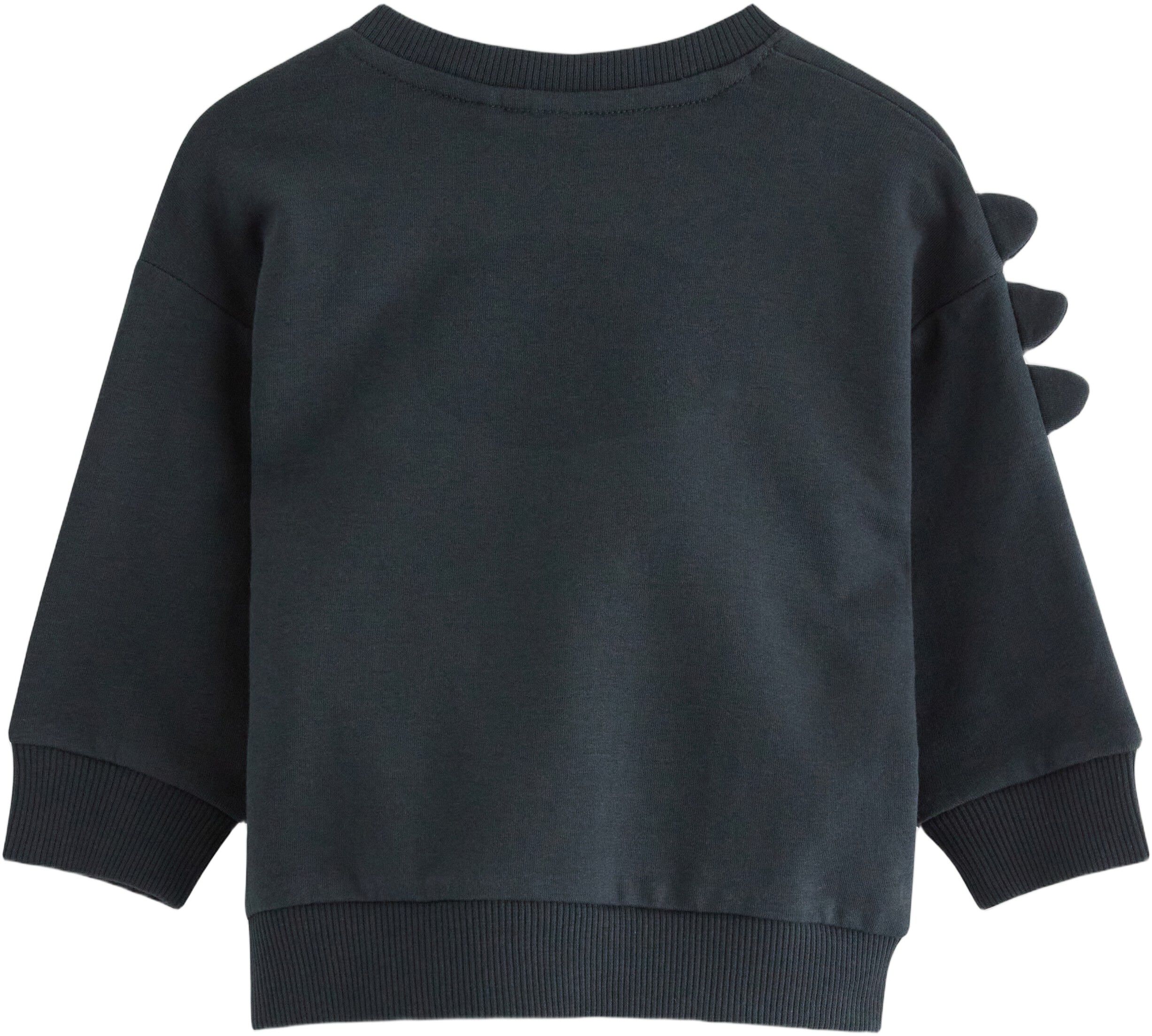 Sweatshirt i mjuk bomullstrik&aring; med