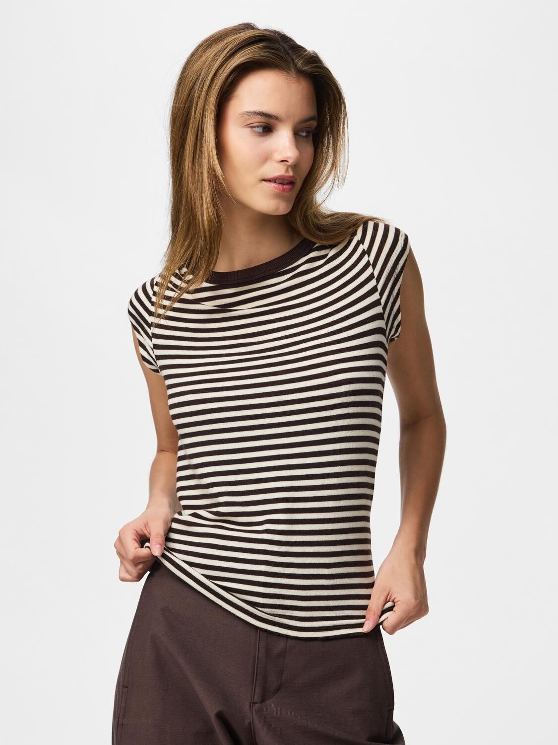 Pcsof C/S Boatneck Top Jrs Dm