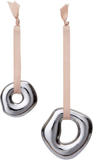 Orrith Ornaments - Set of 2 - Silver