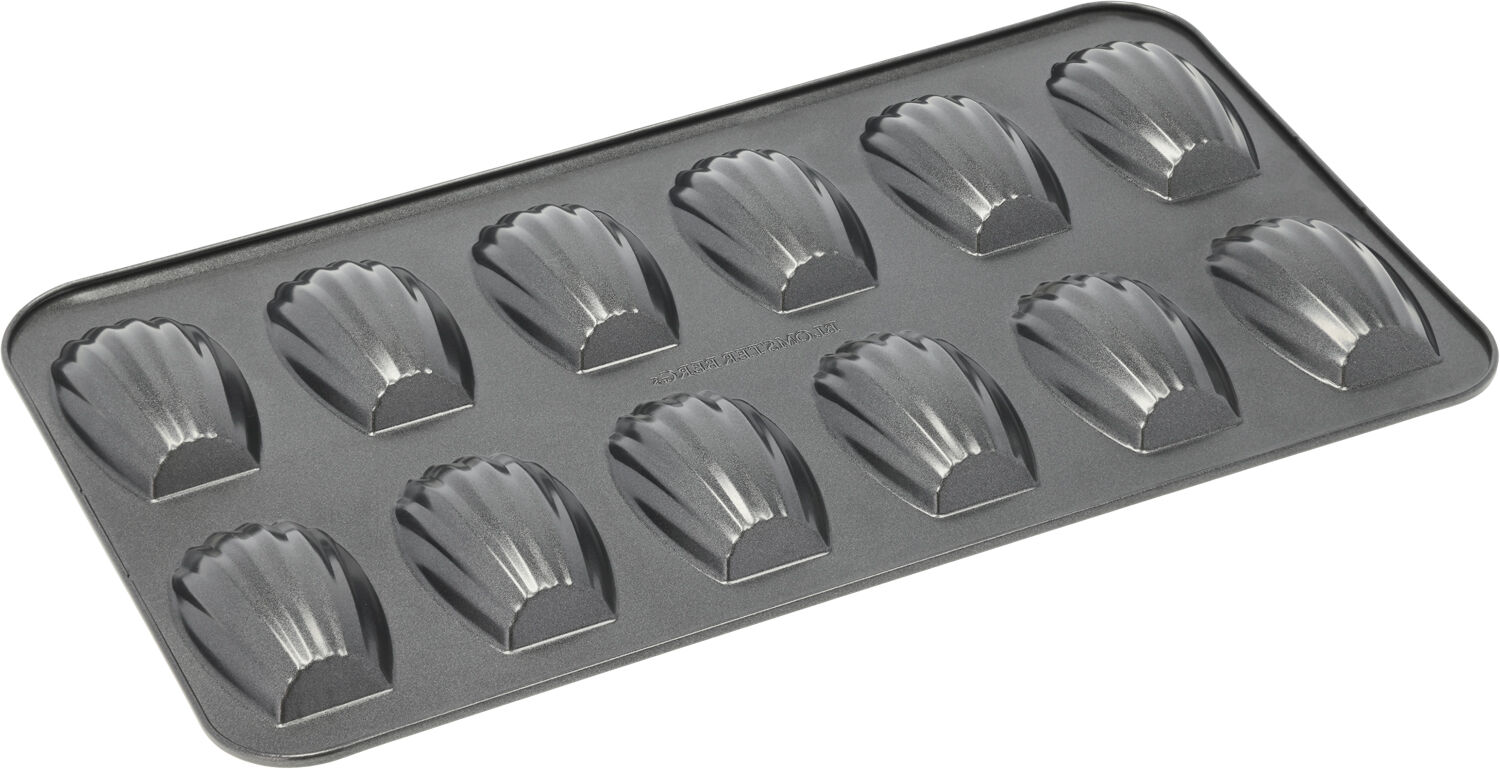 Madeleineform til 12 stk. St&aring;l