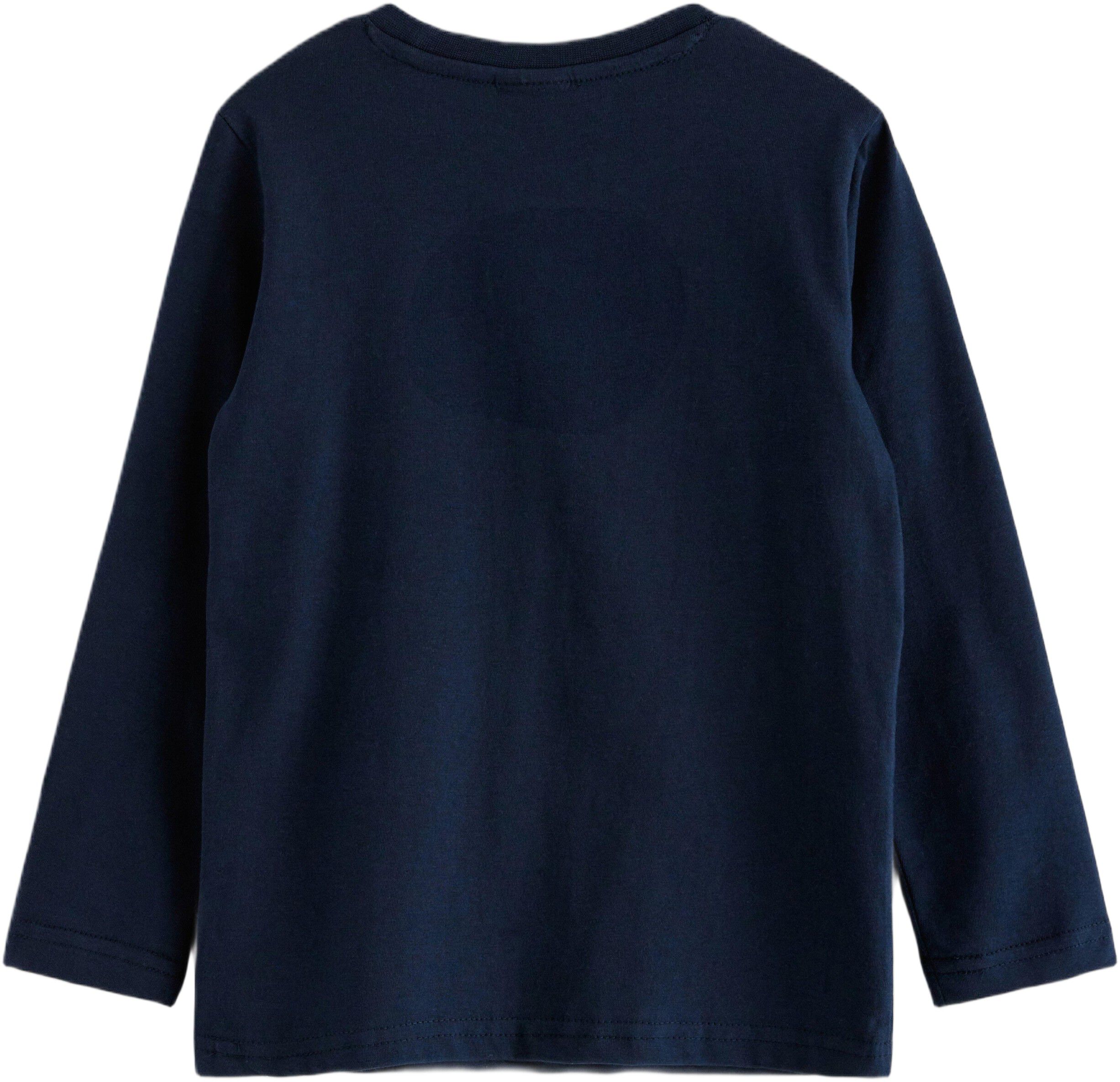 Long-sleeved top in soft cotton jer
