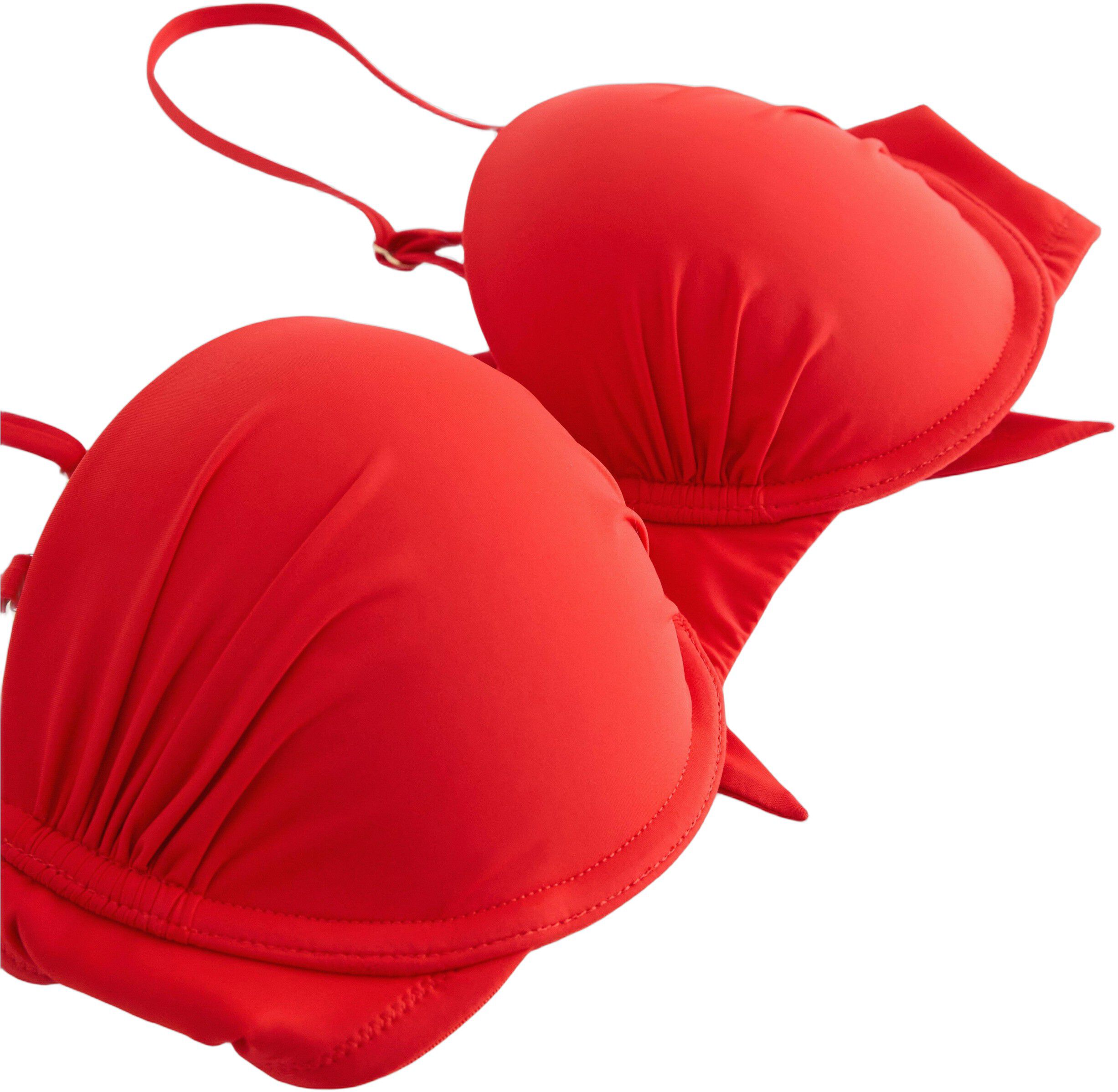 Vatteret balconette bikini-bh med b&oslash;jle