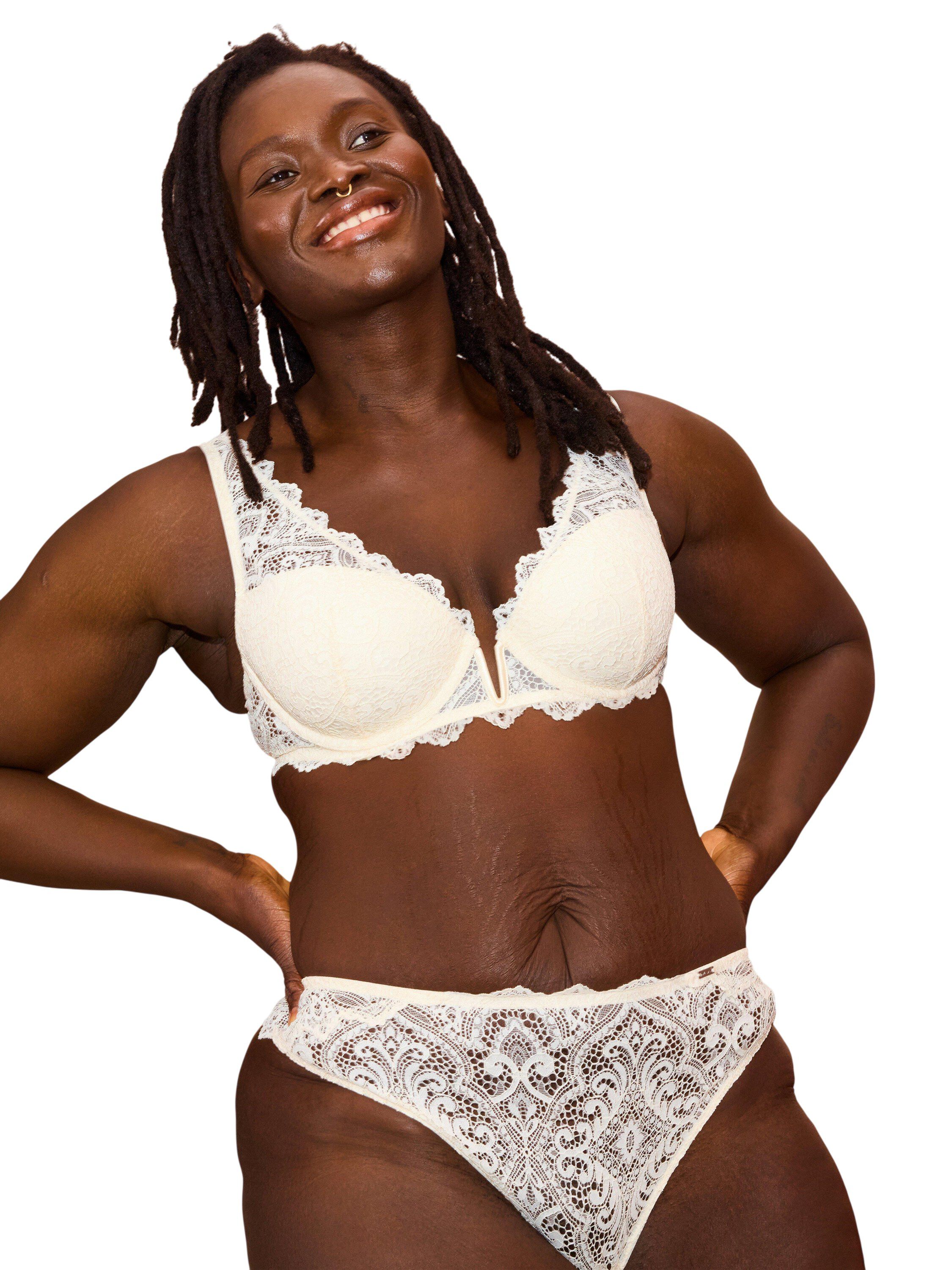 T-shirt bra in lace featuring a dee