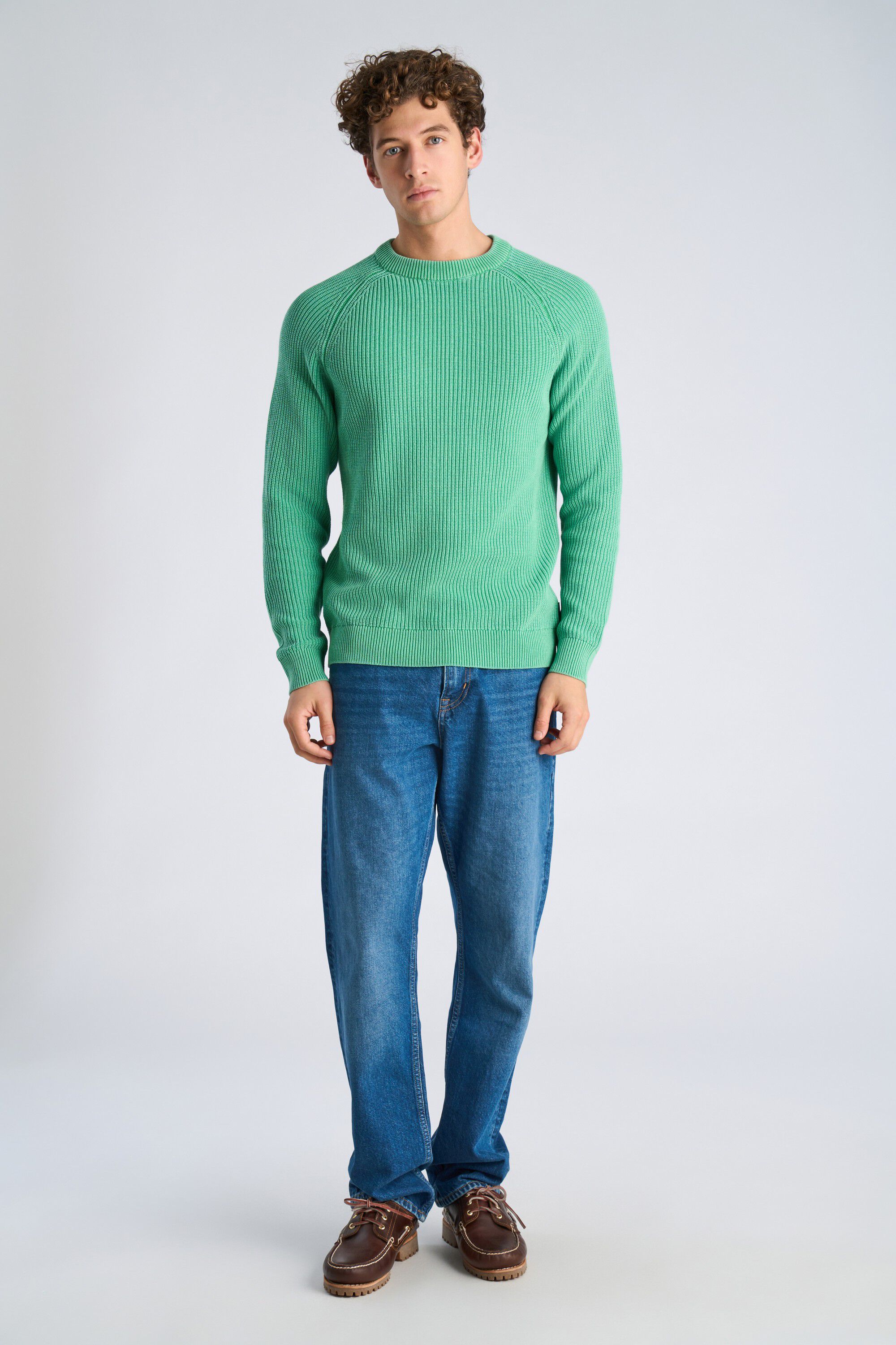 Recycled acid crew neck L/S