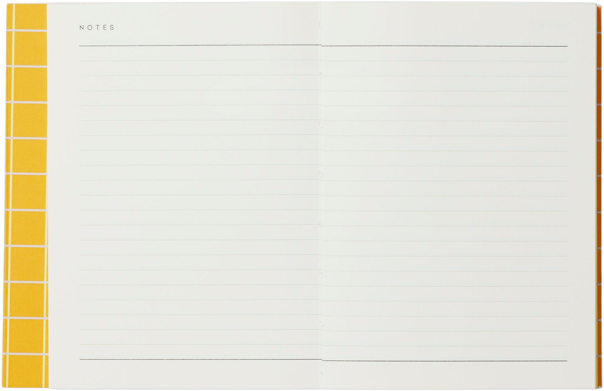 UMA Flat Lay Notebook - Small, Ochre check