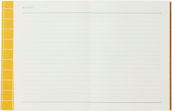 UMA Flat Lay Notebook - Small, Ochre check