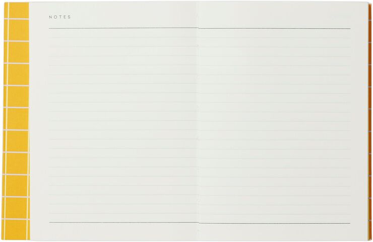 UMA Flat Lay Notebook - Small, Ochre check