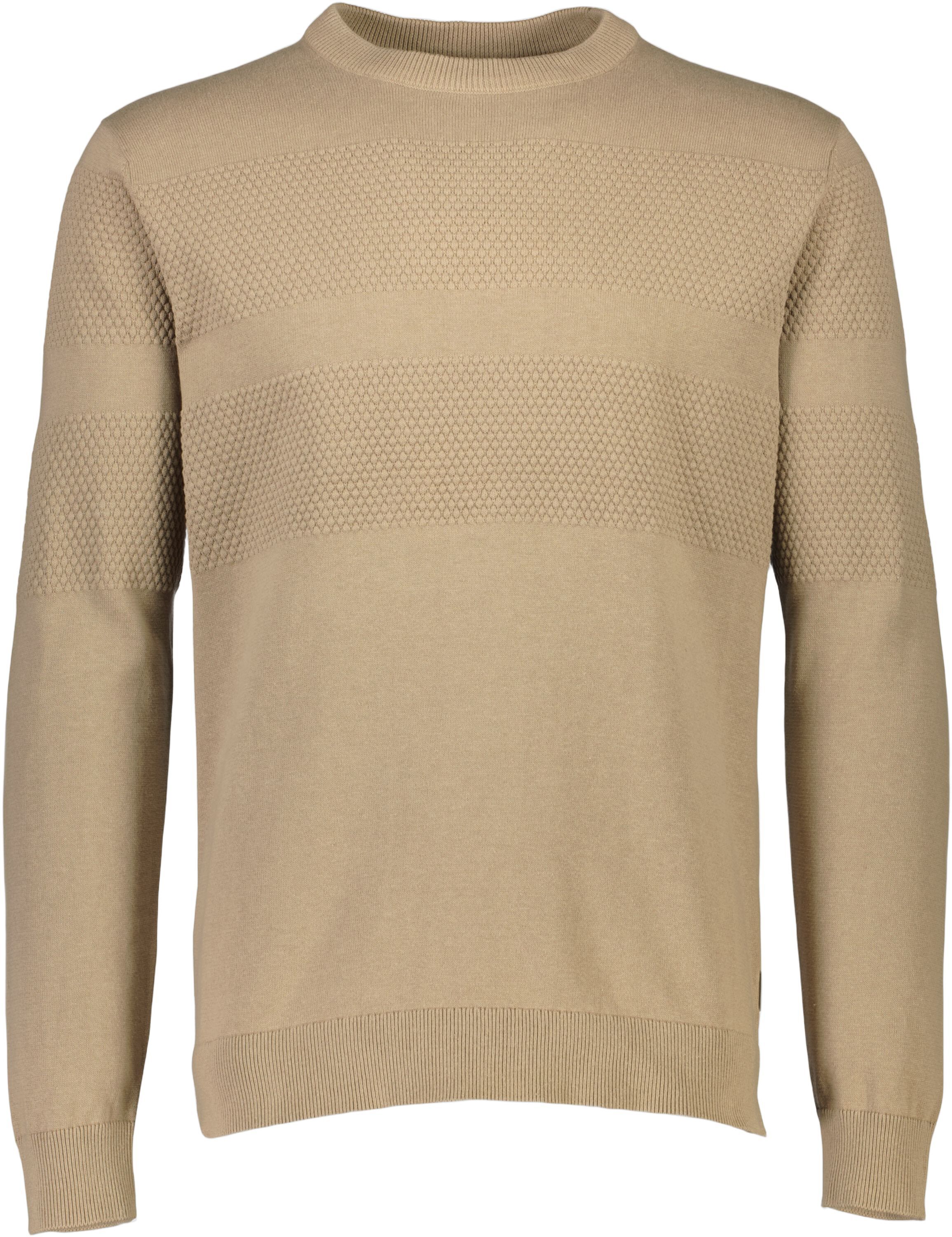 Purl knit o-neck jumper