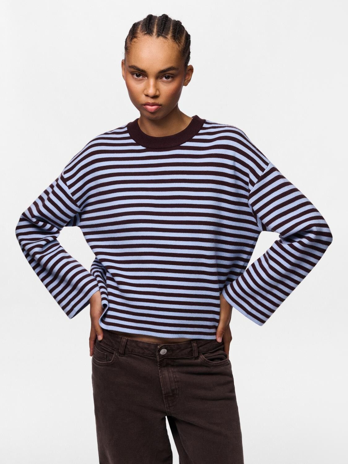 Pcjassy Ls O-Neck Knit Noos Bc
