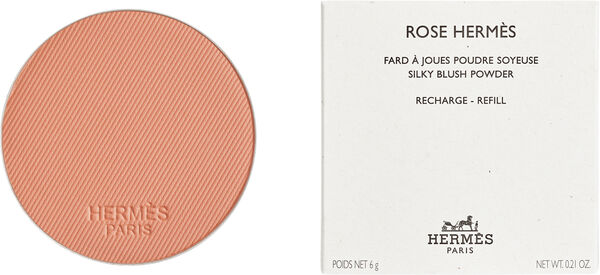 Rose Hermès, silky blush powder refill, Rose Abricot