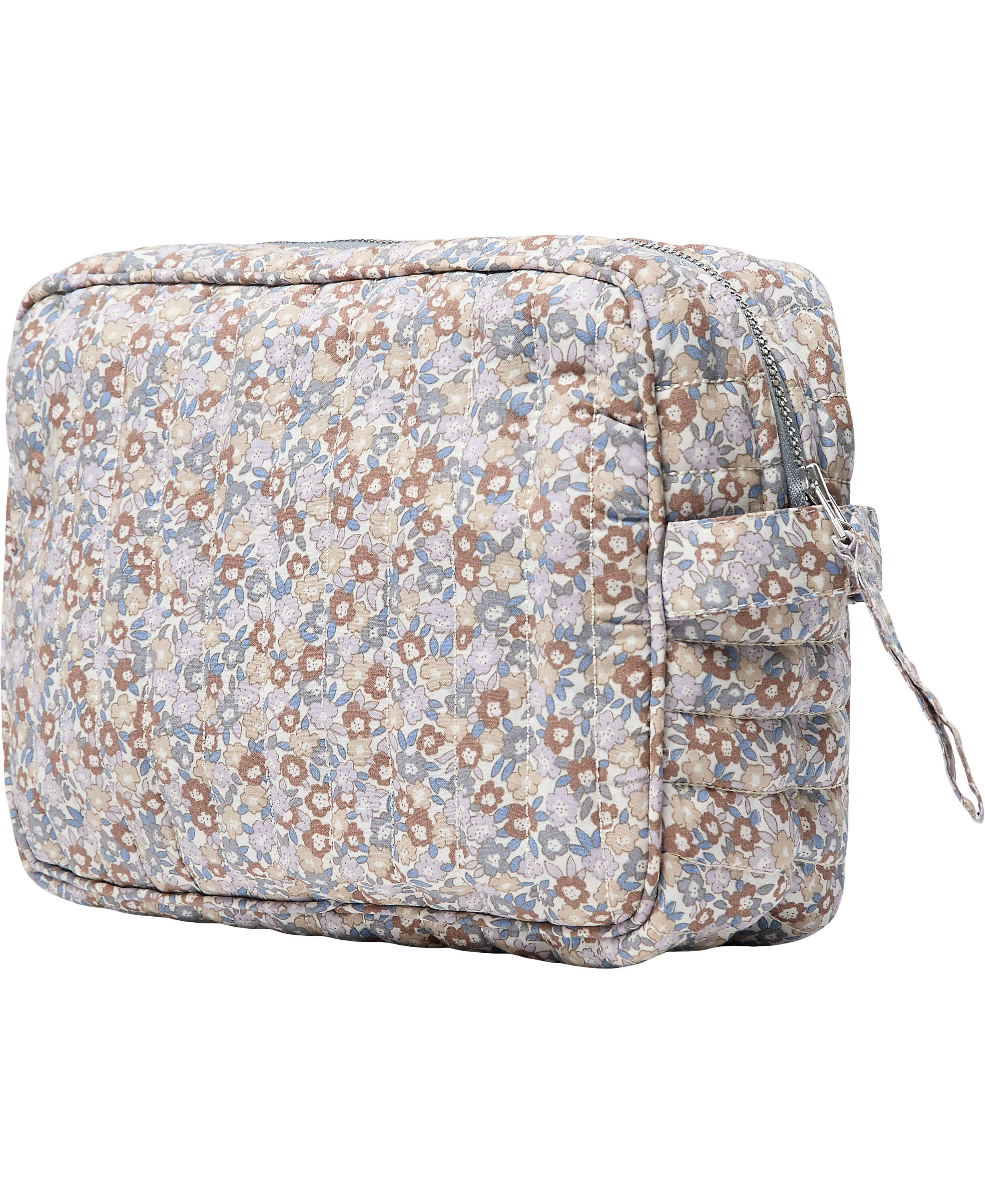 Make Up Bag, Quilted - Cotton Voile AOP SmallPastel Lilac