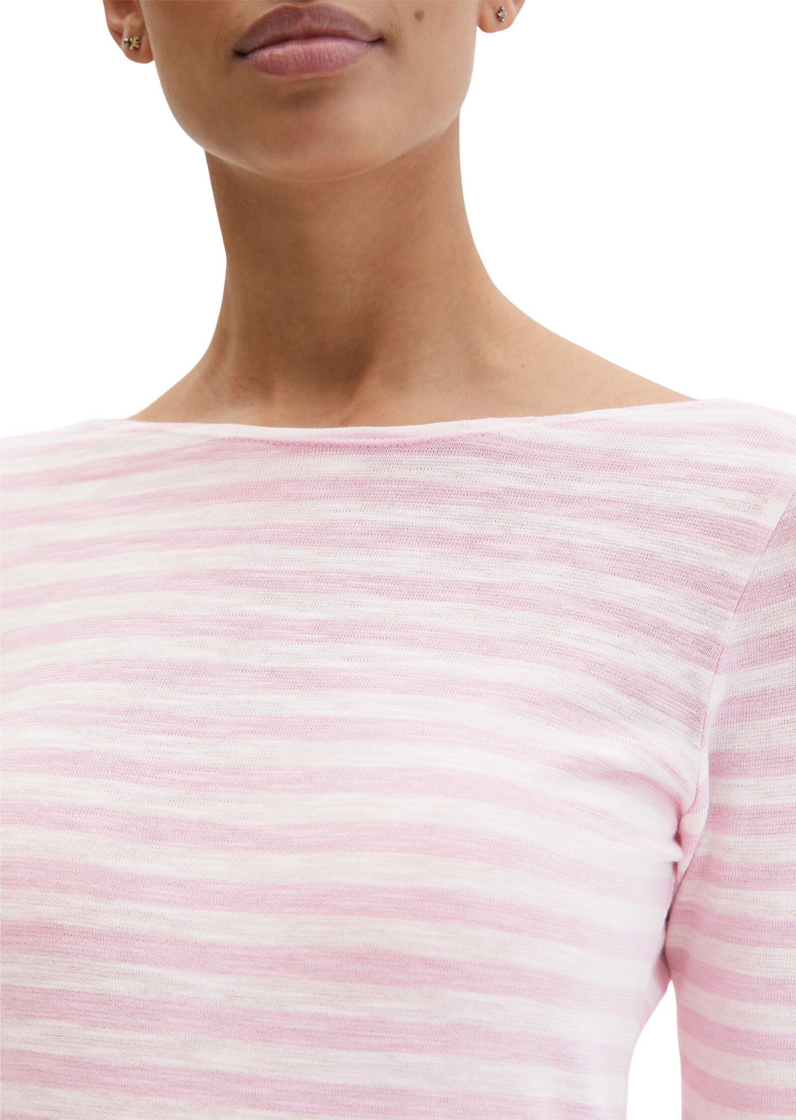 T-shirt, long sleeve, boat neck, st