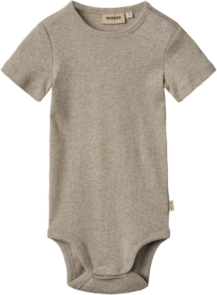 Kort&aelig;rmet Rib Body Timo