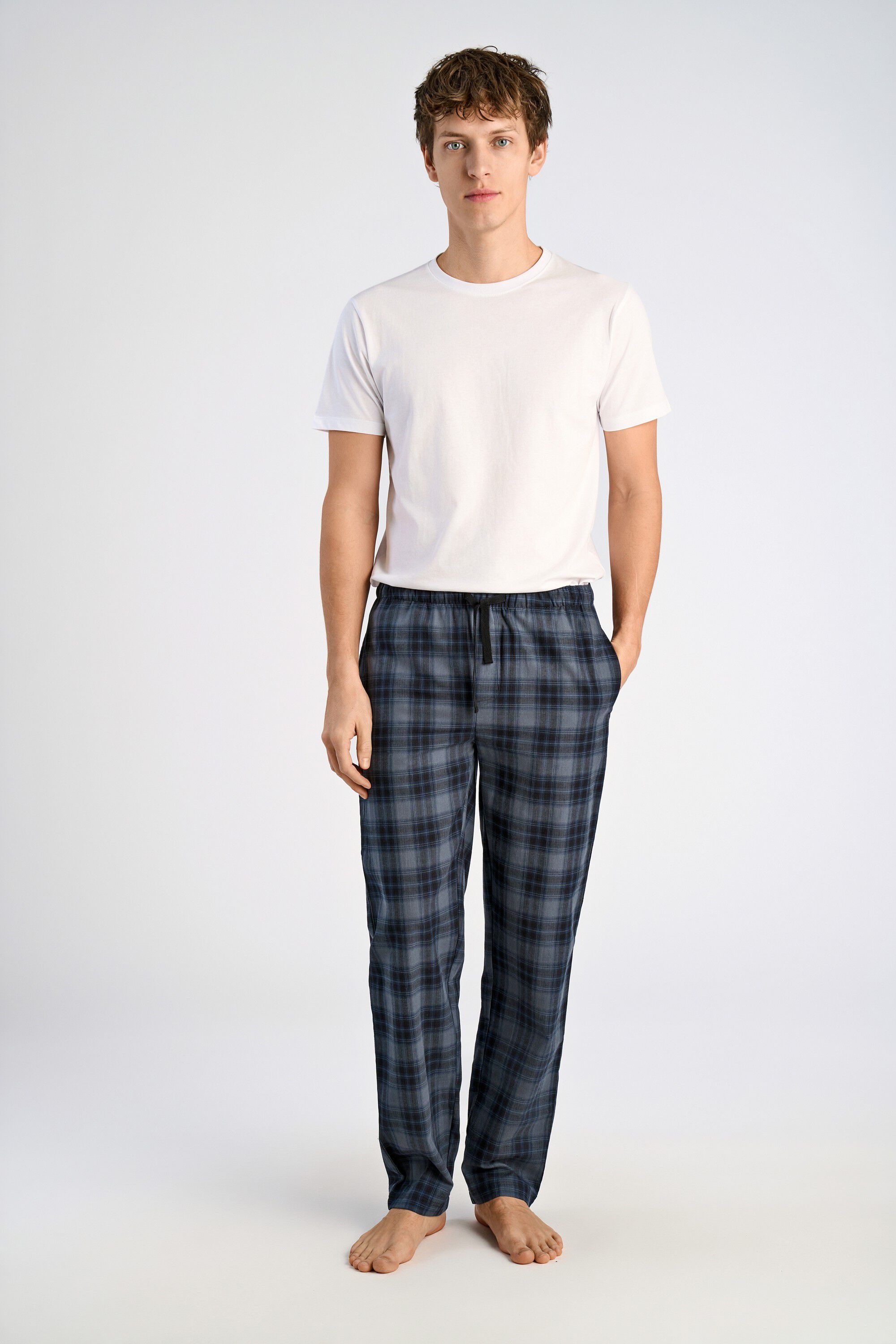 Herringbone checked pyjama