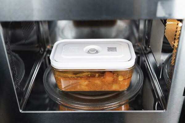 Fresh & Save Vakuum køleboks, Glas, Grå