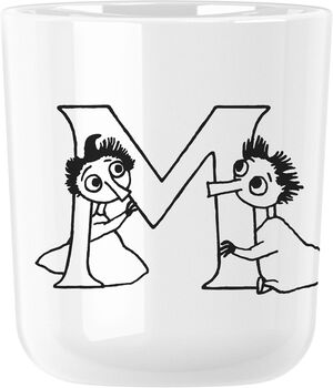Moomin ABC kopp - M 0.2 l. Moomin white