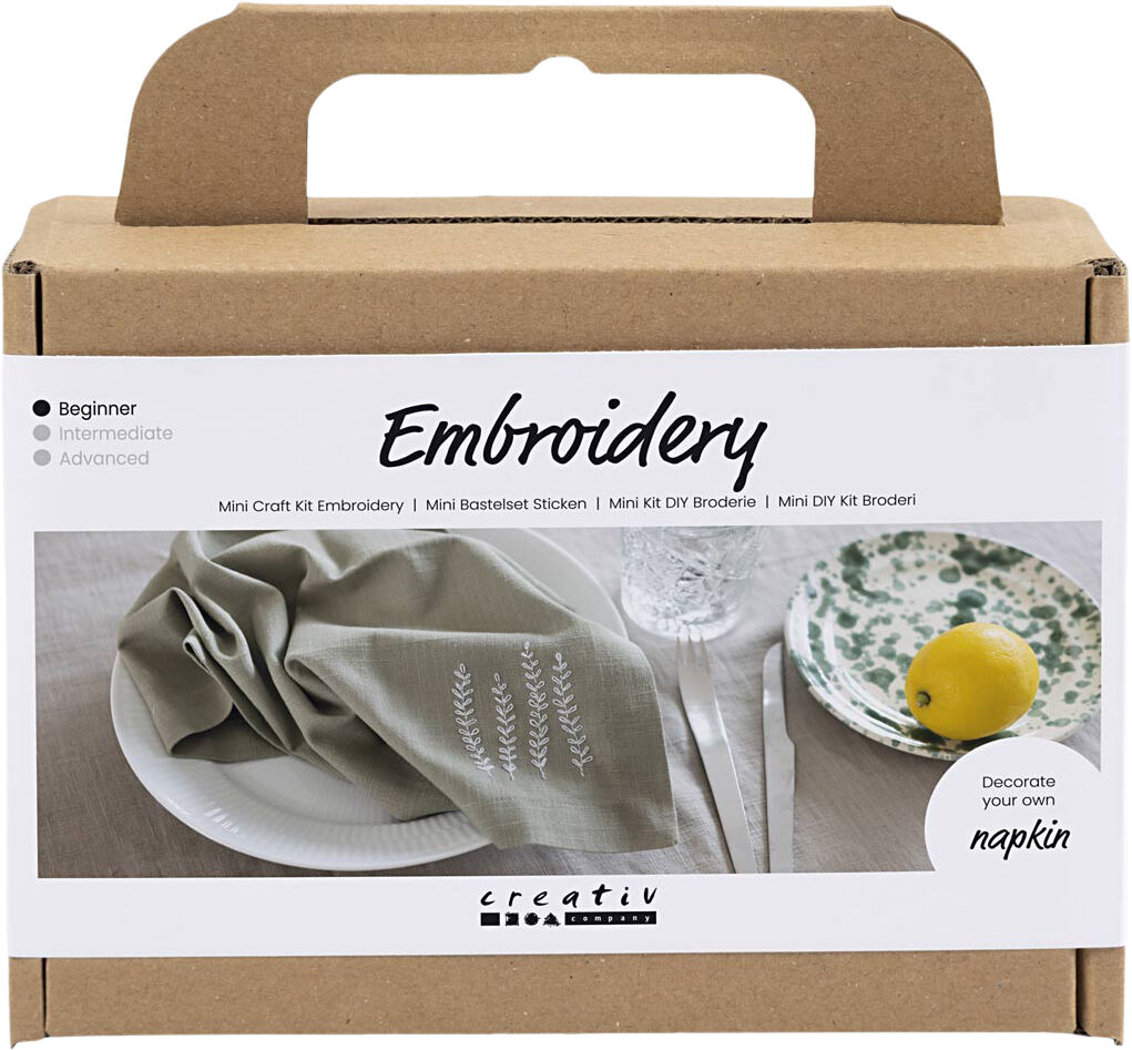 Mini DIY Kit Broderi, Serviet