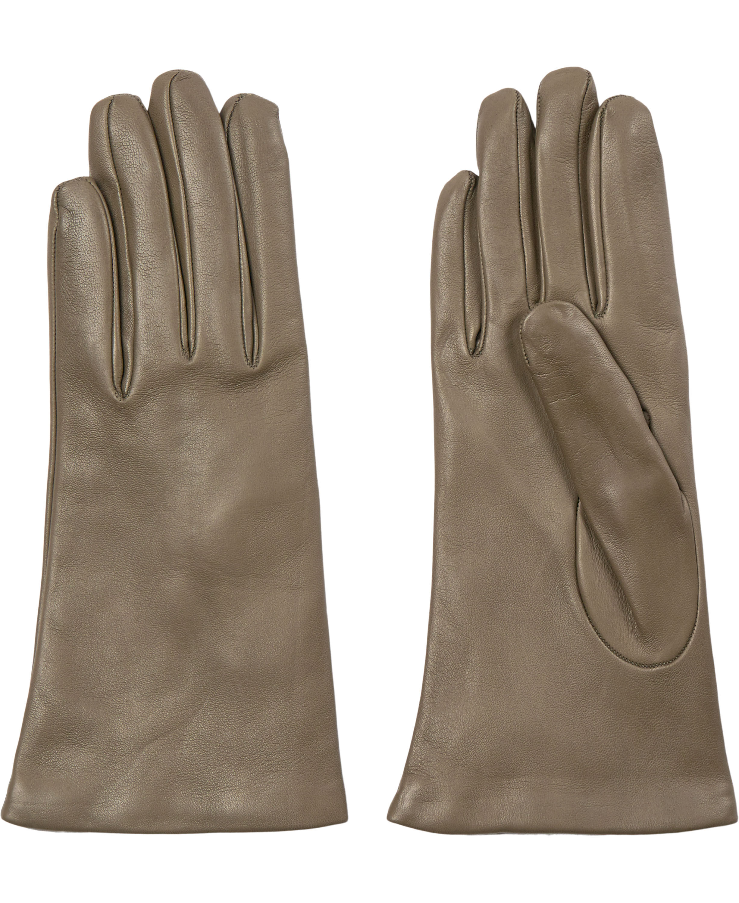 L&aelig;derhandsker med uld