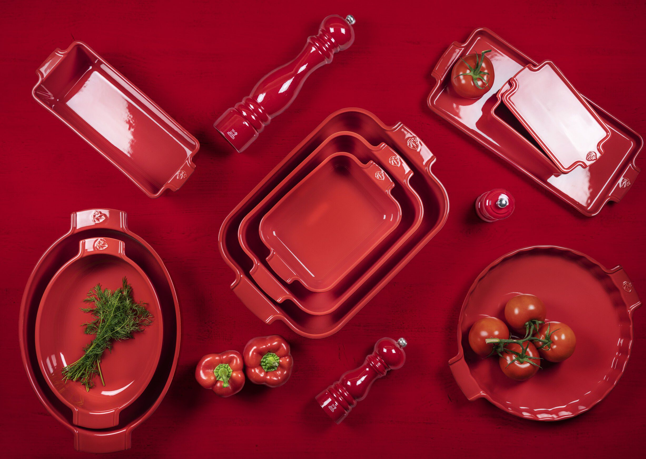 Appolia Keramik Rektangul&aelig;r 25 cm R&oslash;d