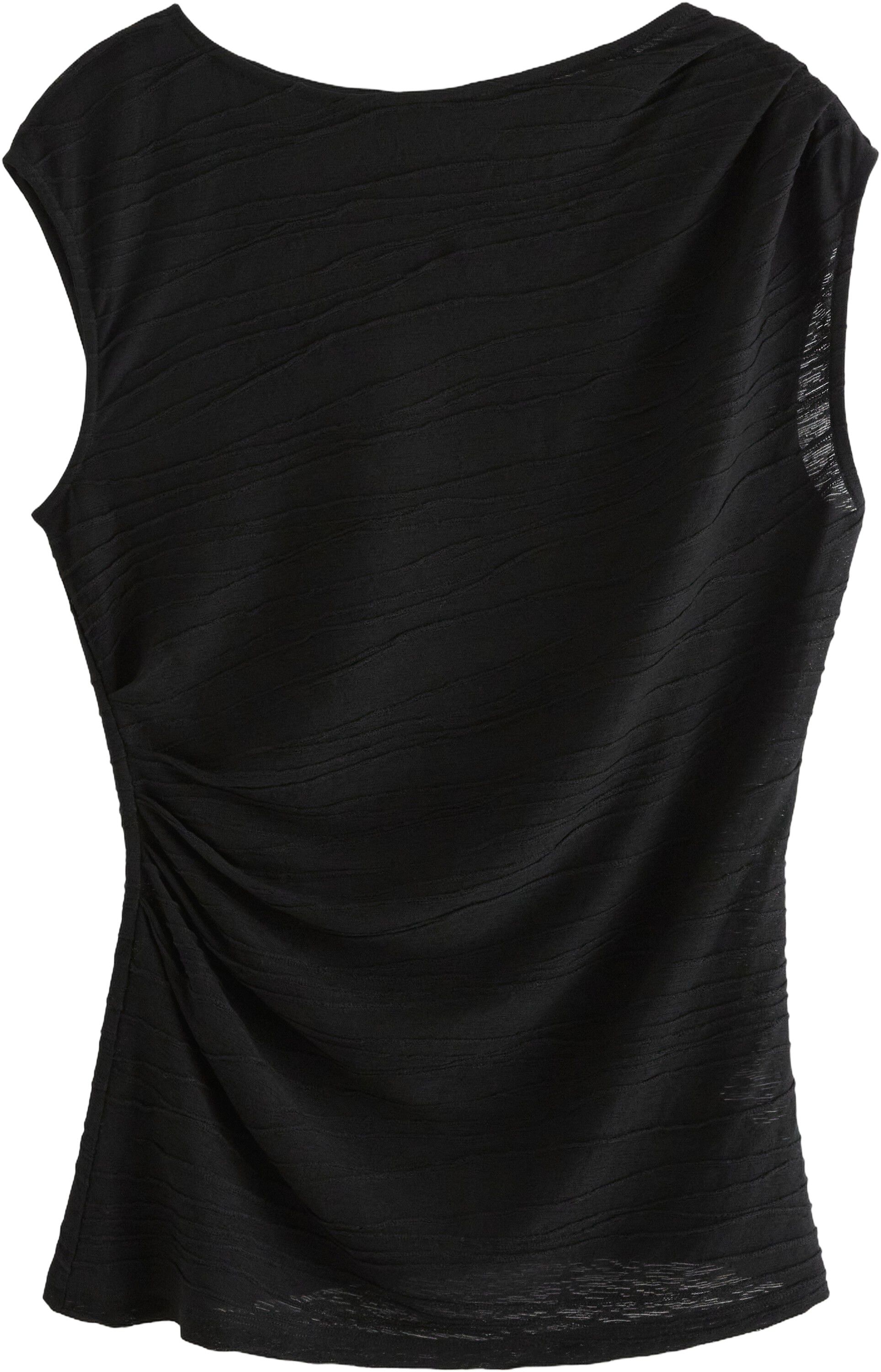 Ermel&oslash;s topp med rynker langs siden