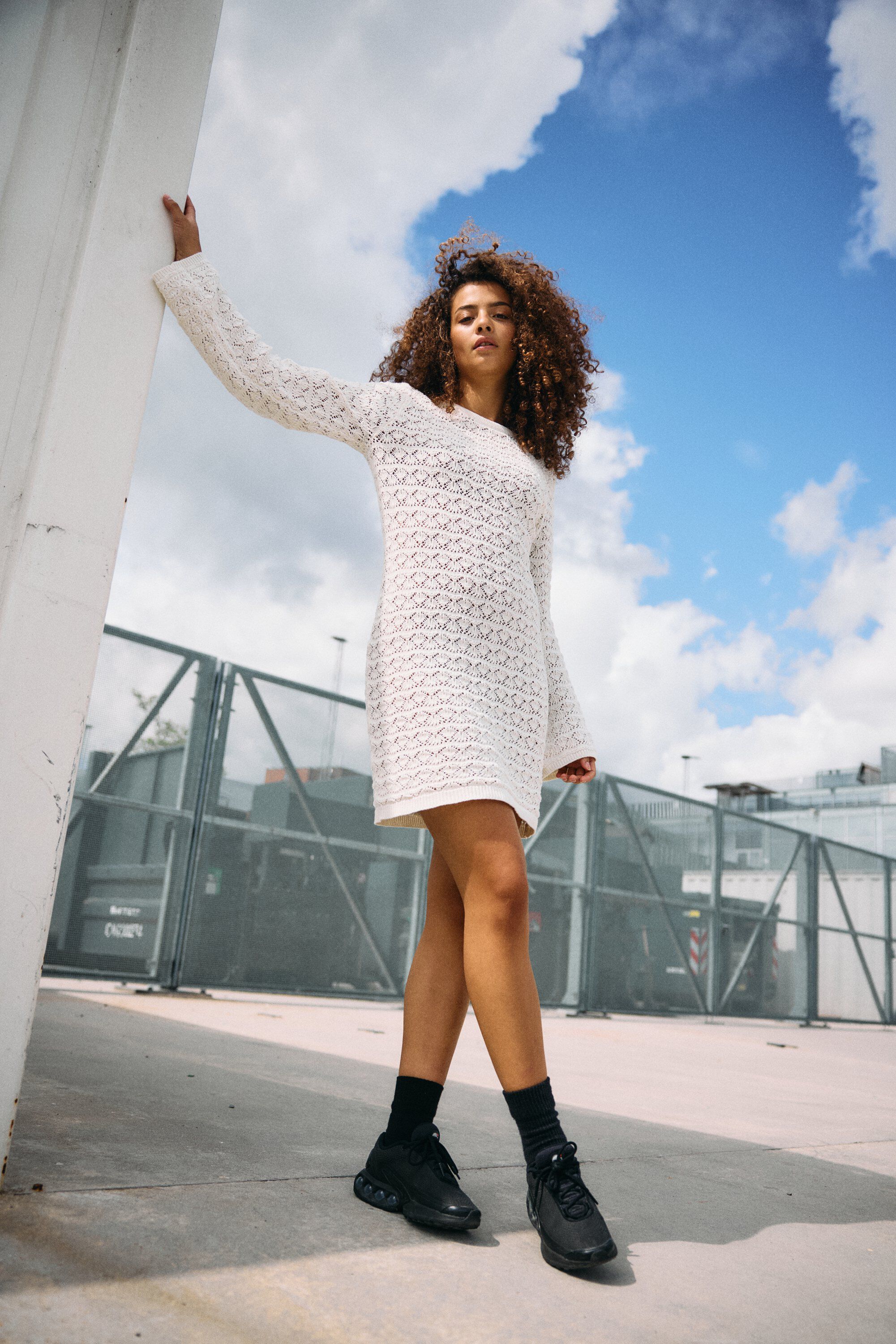 Nmlaika L/S Flared Sleeve Knit Dress Fwd