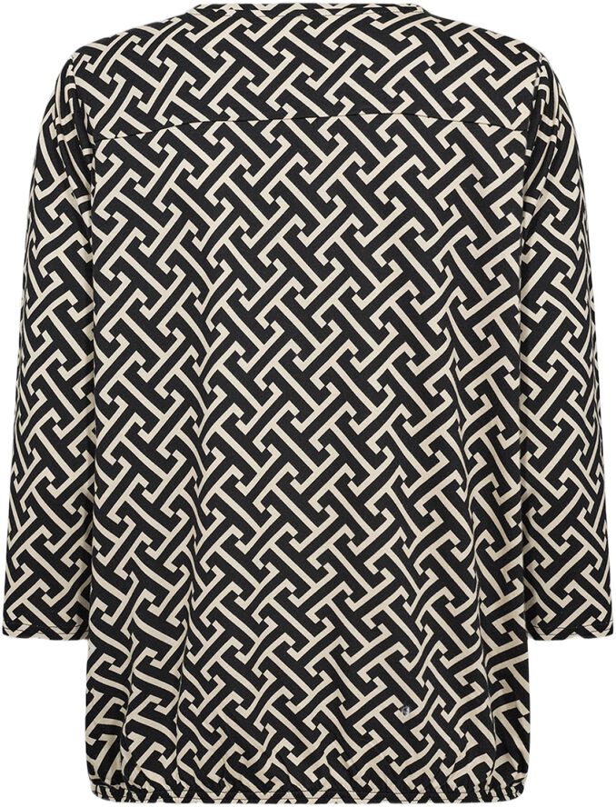 SC-FELICITY AOP 519 Bluse Sort