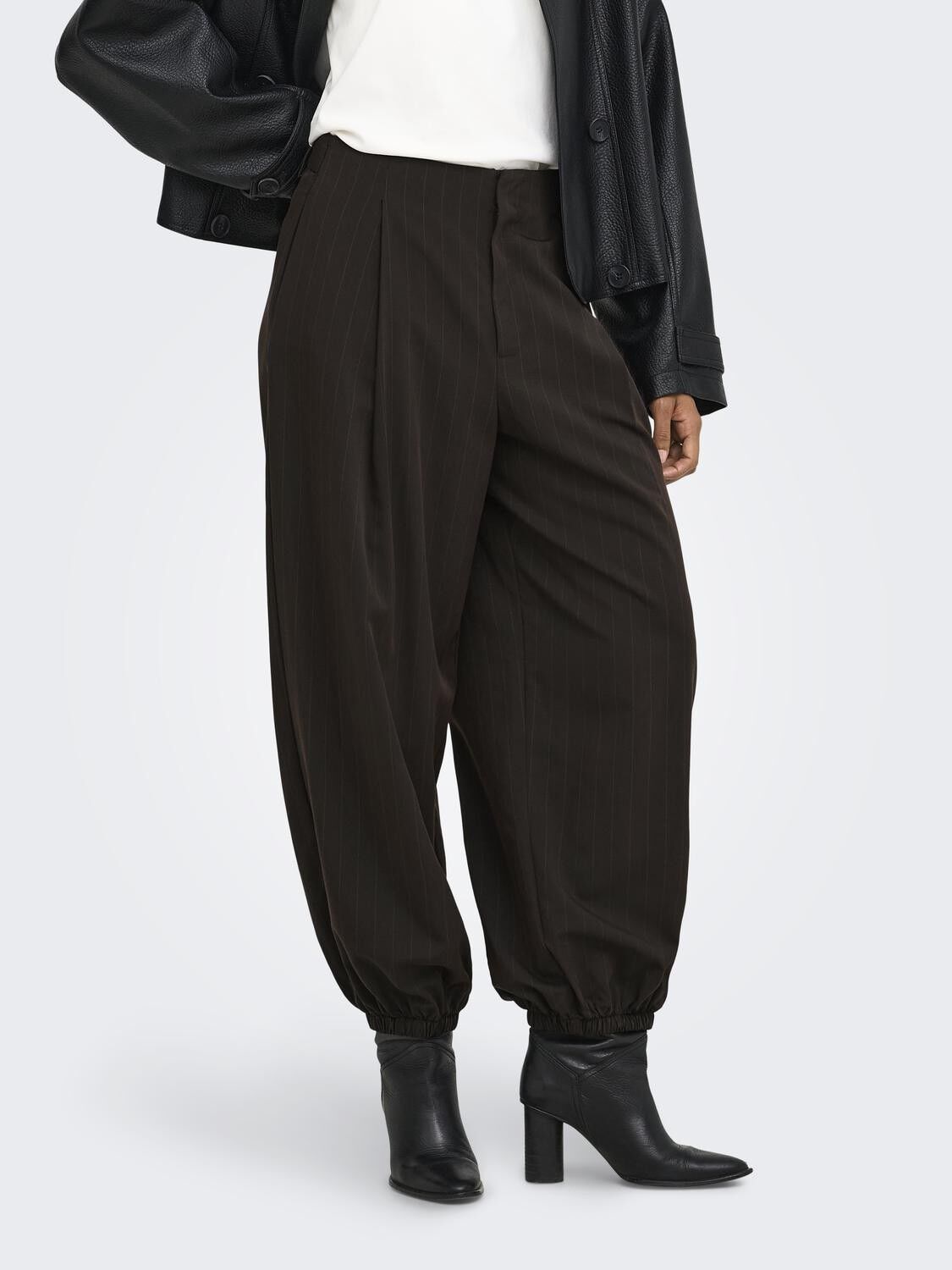 Onlrumba-Alden Mw Pinst Balloon Pant Tlr