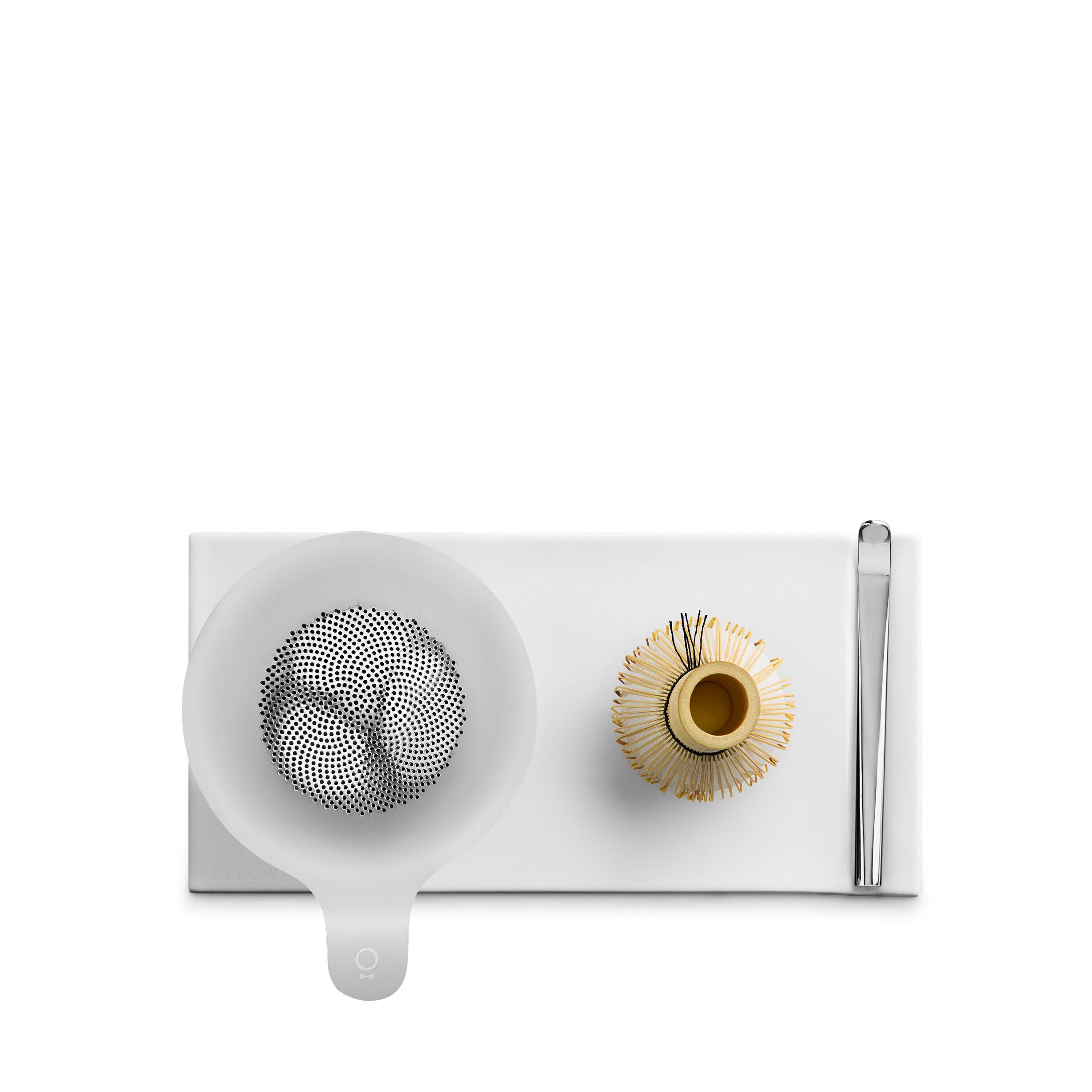 Matcha Set Matte White Frosted Glass Bowl