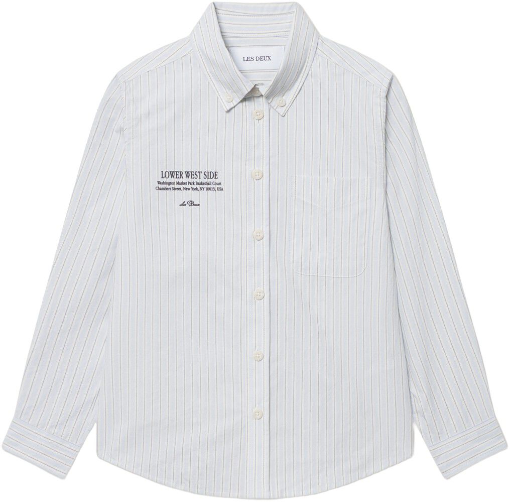 Kent Print Stripe Poplin Shirt KIDS