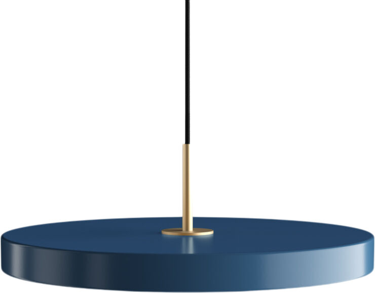 Asteria petrol blue Ø 43 x 14 cm, 2. 7m cordset