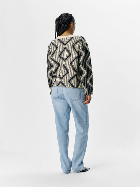 OBJFERKA RE L/S KNIT PULLOVER 137