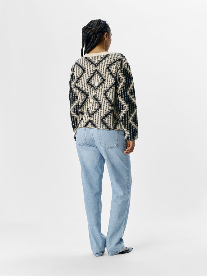 OBJFERKA RE L/S KNIT PULLOVER 137